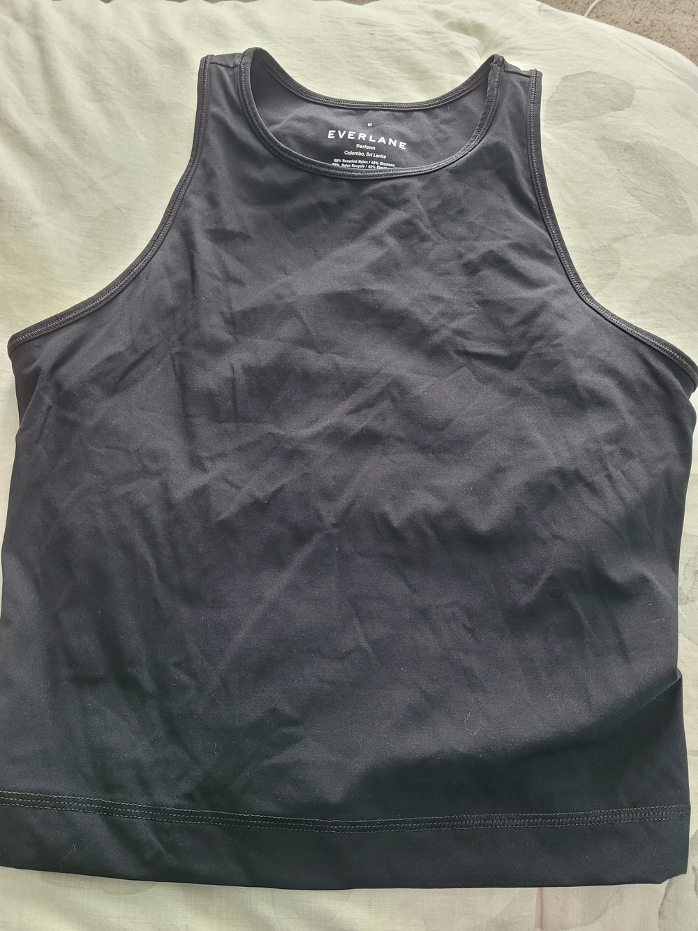 Everlane Womens Black The Perform Tank